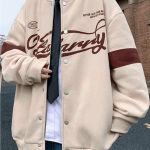 SHEIN Oversized Korean Varsity Jacket - Image 3