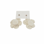 NEFERU Woven White Earrings - Image 3