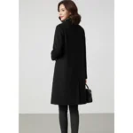 SHEIN Elegant Black Wool Coat - Image 3
