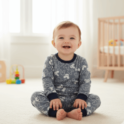 Kids' Character Pajamas Bunnies gray