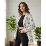 Floral Print Blazer for Women - Image 3