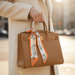 Luxury Carriage Print Silk Twilly Scarf
