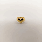 NEFERU Chunky Gold Puffy Heart Ring - Image 3