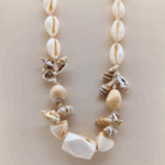 NEFERU Bohemian Shell & Stone Beach Necklace - Image 3