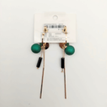Green Glam Earrings - Image 2