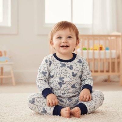 Kids' Character Pajamas Bunnies light grey