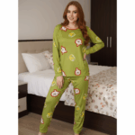 Women’s Winter Pajamas Winnie the Pooh green
