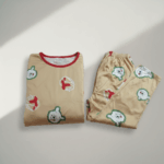 Women’s Winter Pajamas Winnie the Pooh Brown - Image 2