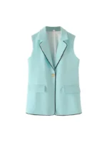SHEIN Vest & Stripe Pant Set - Image 3