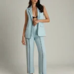 SHEIN Vest & Stripe Pant Set