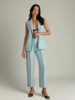 SHEIN Vest & Stripe Pant Set