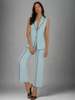 SHEIN Vest & Stripe Pant Set - Image 5