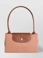 LONGCHAMP Brown Horse Logo Handbag pink