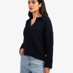SHEIN Oversized V-Neck Pullover