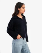 SHEIN Oversized V-Neck Pullover - Image 2