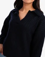 SHEIN Oversized V-Neck Pullover - Image 3