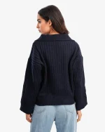 SHEIN Oversized V-Neck Pullover - Image 4