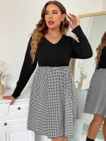 Shein Calvaya Houndstooth Dress - Image 2