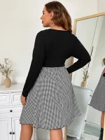 Shein Calvaya Houndstooth Dress - Image 3