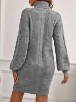 SHEIN Maternity Turtleneck Knit Dress - Image 2