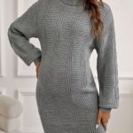 SHEIN Maternity Turtleneck Knit Dress