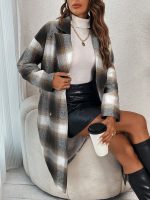 SHEIN Chiquease Plaid Double-Breasted Coat - Image 2