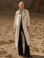 SHEIN MOTF Wool Blend Contrast Stitch Coat - Image 2