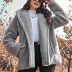 SHEIN Essnce Hooded Long Sleeve Coat