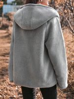 SHEIN Essnce Hooded Long Sleeve Coat - Image 2