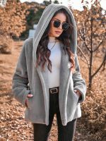 SHEIN Essnce Hooded Long Sleeve Coat - Image 3