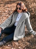 SHEIN Essnce Hooded Long Sleeve Coat - Image 4
