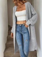 SHEIN Ribbed Knit Duster Cardigan