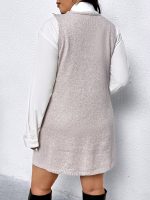 SHEIN V-Neck Sleeveless Knit Dress - Image 3