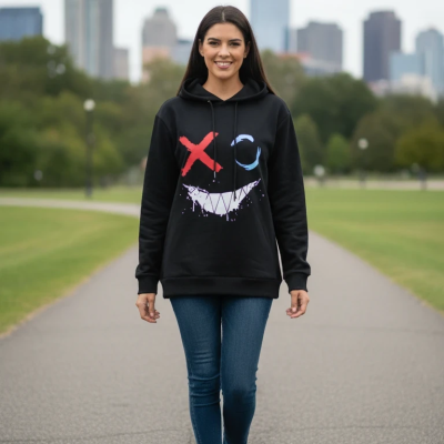 SHEIN Graphic Print Oversized Hoodie