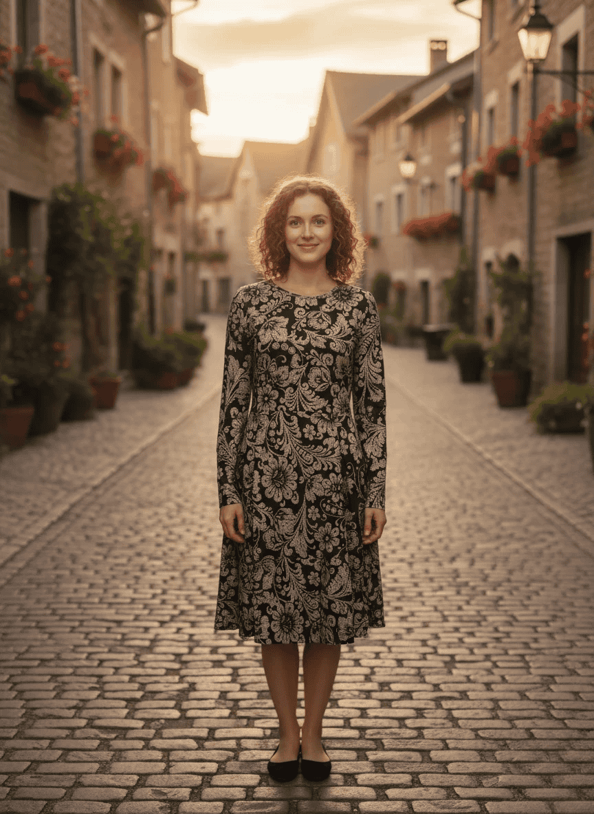20251116_1621_image (2) SHEIN Elegant Floral Midi Dress - Image 1