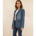 Shein La Vie Denim Blazer Jacket