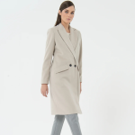 Shein Double-Breasted Wool Coat