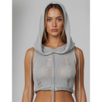 SHEIN Knitted Top with Hood