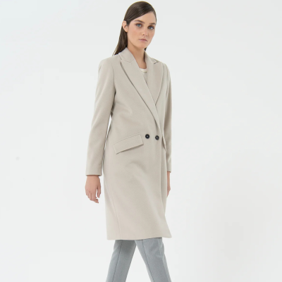 Shein Double-Breasted Wool Coat