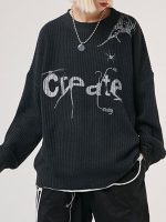 Shein Oversized distressed spider sweater - Image 2