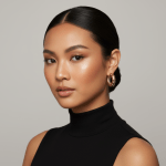 NEFERU Gold Dome Hoops